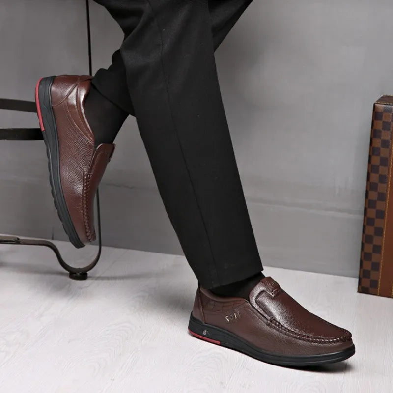Orthopädische britische Business-Lederschuhe für Herren