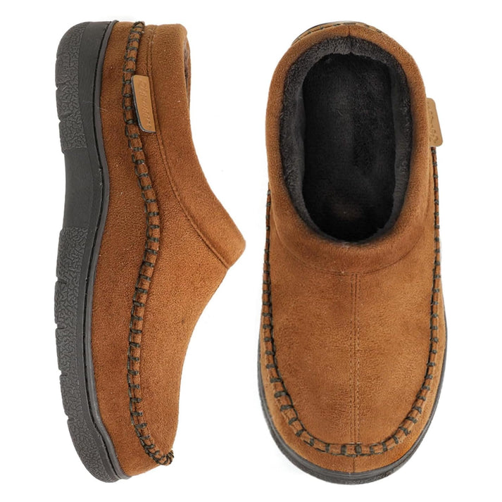 Heißer Verkauf 45 % Rabatt🔥 Rutschfeste, warme, orthopädische Slipper für Herren mit breiter Zehenpartie