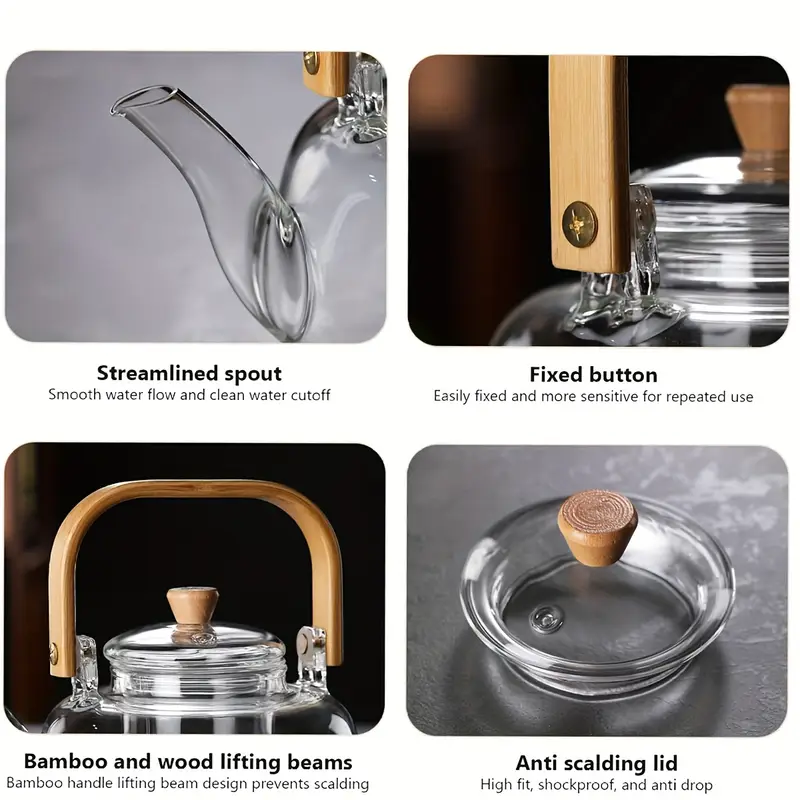 š Last day 49% OFF - CozyTeapotĀ® Clear Borosilicate Glass Teapot with Infuser | Elegant Gift Idea