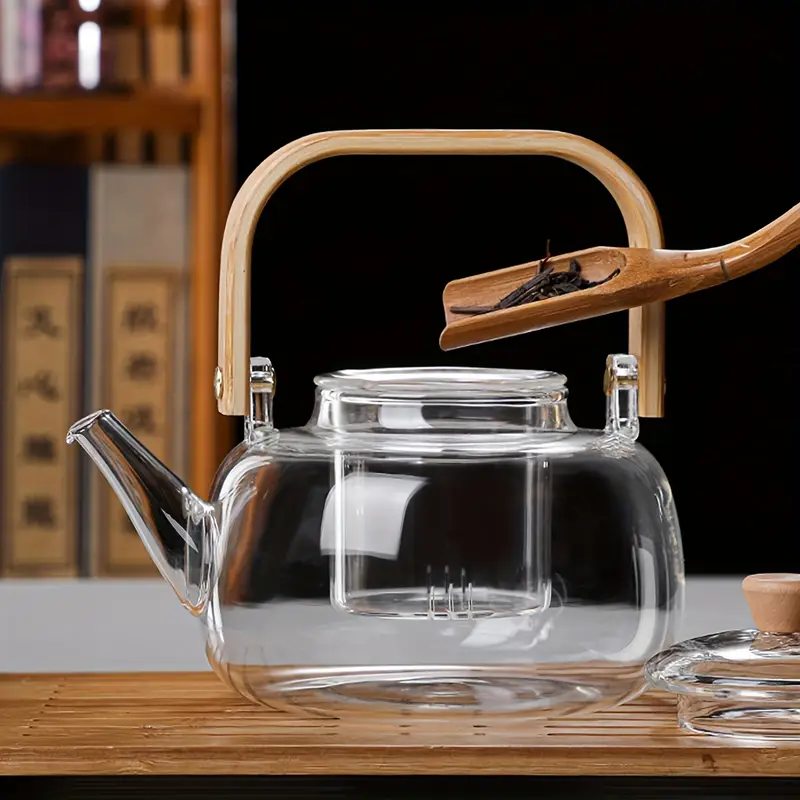 š Last day 49% OFF - CozyTeapotĀ® Clear Borosilicate Glass Teapot with Infuser | Elegant Gift Idea