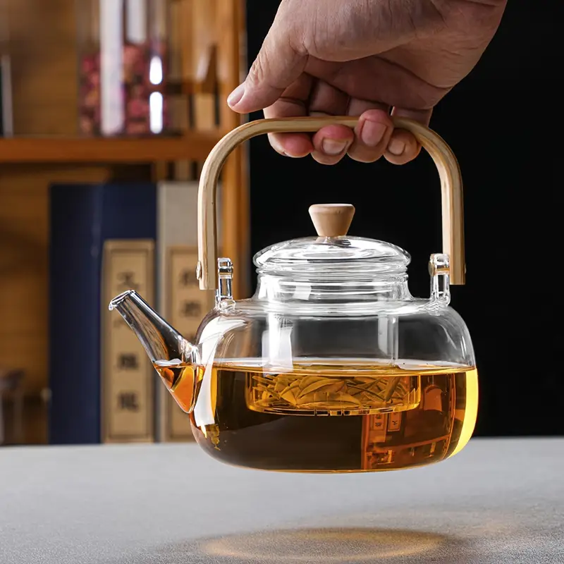 š Last day 49% OFF - CozyTeapotĀ® Clear Borosilicate Glass Teapot with Infuser | Elegant Gift Idea