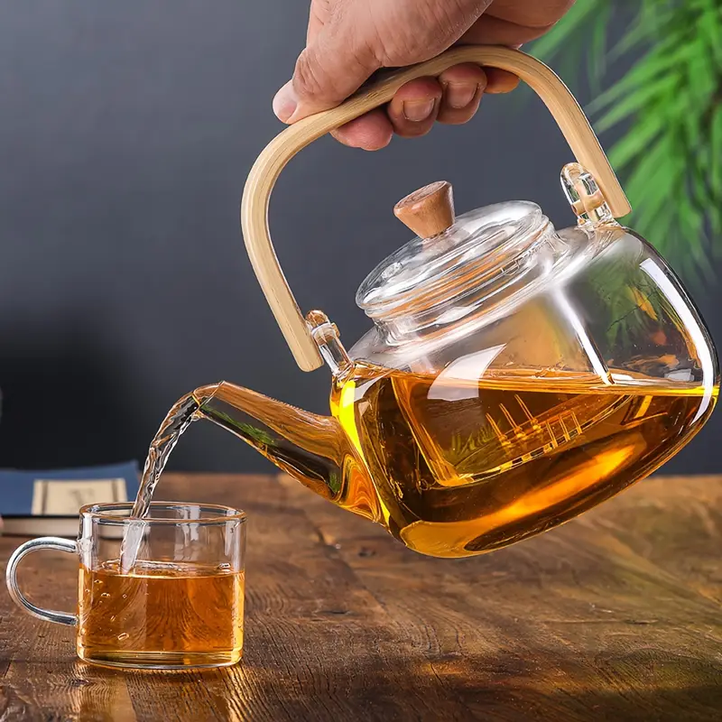 š Last day 49% OFF - CozyTeapotĀ® Clear Borosilicate Glass Teapot with Infuser | Elegant Gift Idea