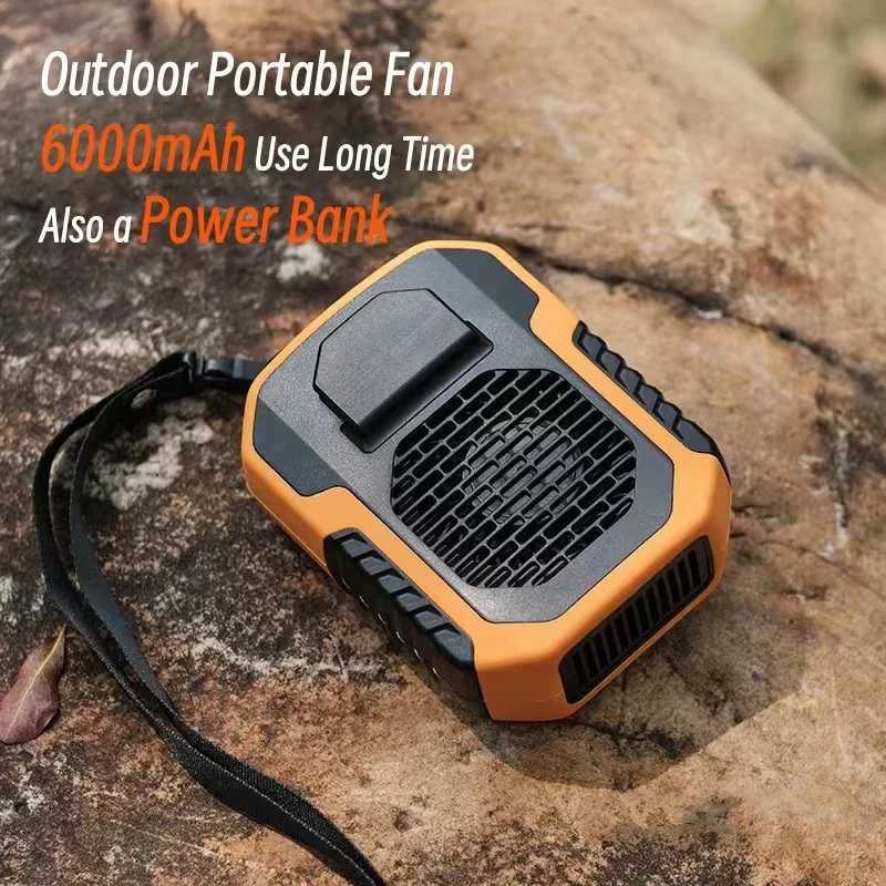 Early Summer Sale 49% Offš„ 2025 Smart AI Long-lasting Battery Powerful Portable Waist Clip Fan, Wearable Hanging Neck Fan