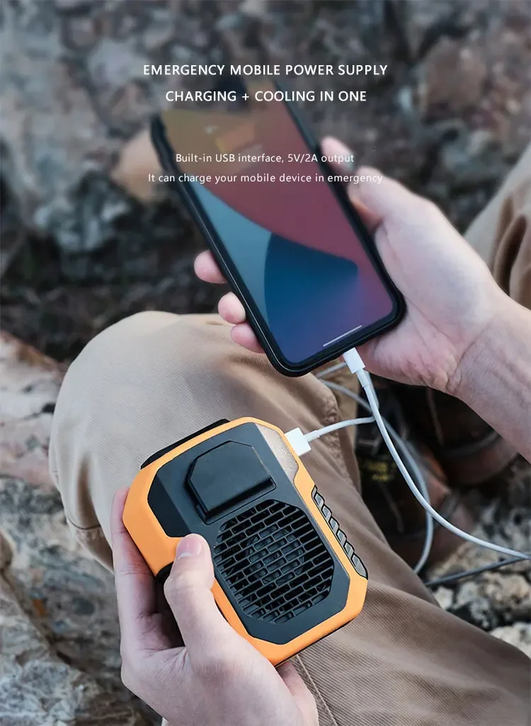 Early Summer Sale 49% Offš„ 2025 Smart AI Long-lasting Battery Powerful Portable Waist Clip Fan, Wearable Hanging Neck Fan