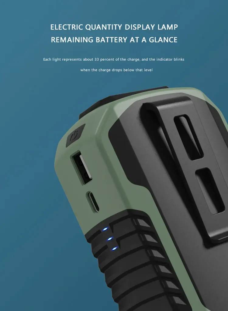 Early Summer Sale 49% Offš„ 2025 Smart AI Long-lasting Battery Powerful Portable Waist Clip Fan, Wearable Hanging Neck Fan