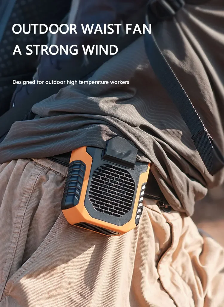 Early Summer Sale 49% Offš„ 2025 Smart AI Long-lasting Battery Powerful Portable Waist Clip Fan, Wearable Hanging Neck Fan