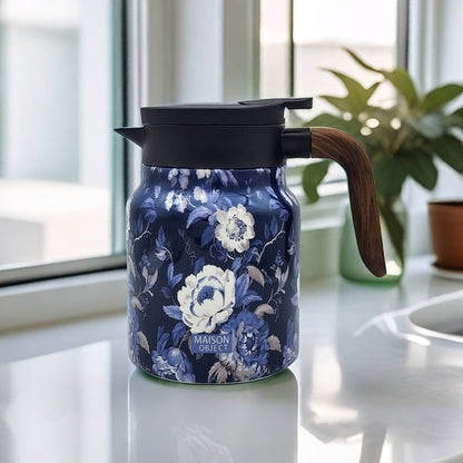 🎁 Last day 49% OFF - CozyTeapot® Vintage Floral Pattern Tea Thermos – Built-In Infuser