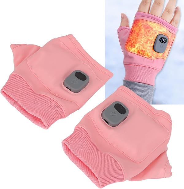 🎁 Weihnachtsaktion 45 % Rabatt ✨ Intelligente, thermostatisch beheizte fingerlose Handschuhe [Universell passend – Männer/Frauen/Kinder]