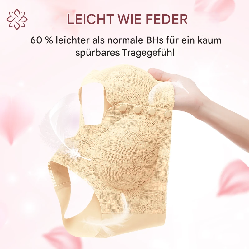 Letzter Tag: 70% Rabatt – Zero Feel Spitzen-BH mit Voller Abdeckung und Frontverschluss