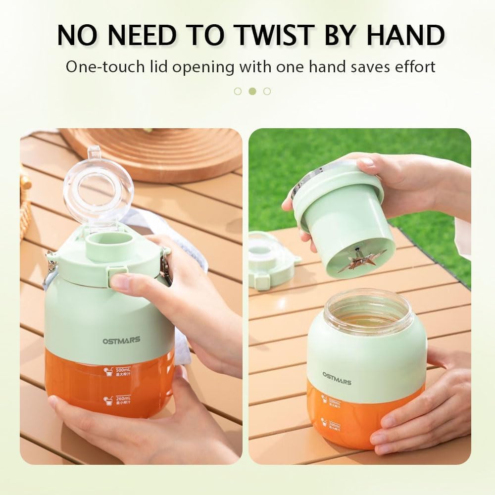 ⛱️Summer essentials- 🥤Personal Blender for Smoothies & Shakes – Large Capacity Portable Juicer Cup | Travel, Gym, Office Friendly