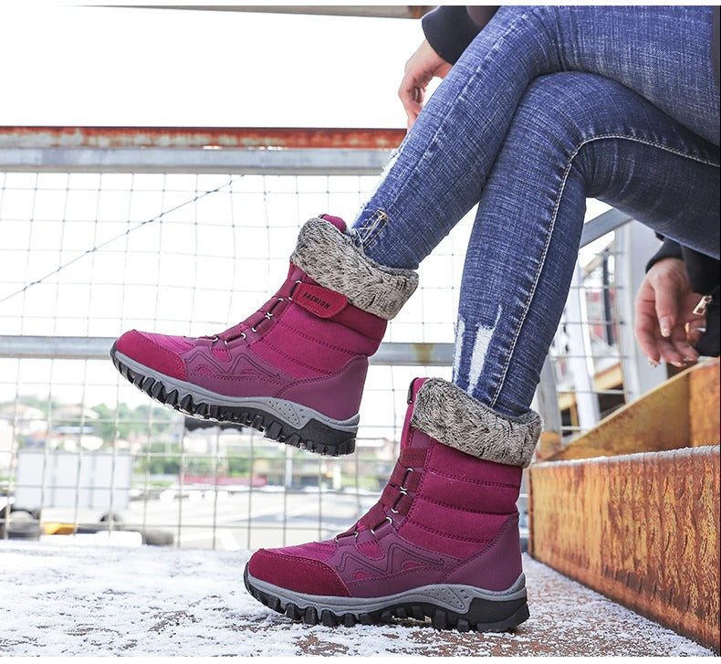 Women's Arch Support Snow Boots, Cold-Weather Waterproof Boots