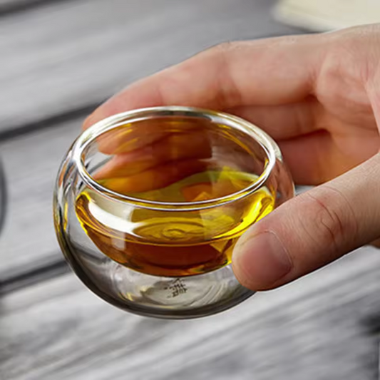 6pcs Heat Resistant High Temperature Explosion Proof Glass Teacup Teaware