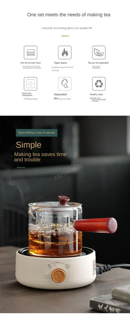 Electric Ceramic Stove Home Office Tea Stove, Auto Keep Warm