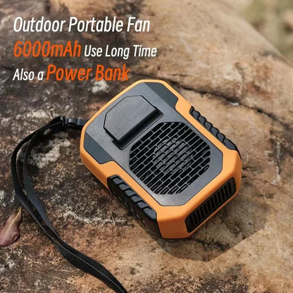 Early Summer Sale 49% Off🔥 2025 Smart AI Long-lasting Battery Powerful Portable Waist Clip Fan, Wearable Hanging Neck Fan