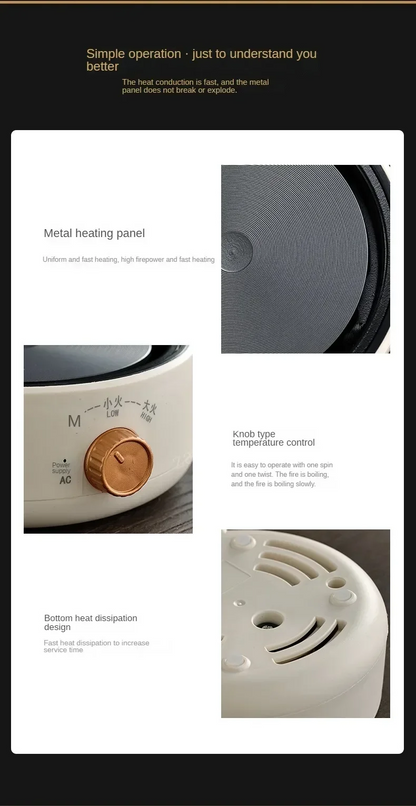 Electric Ceramic Stove Home Office Tea Stove, Auto Keep Warm