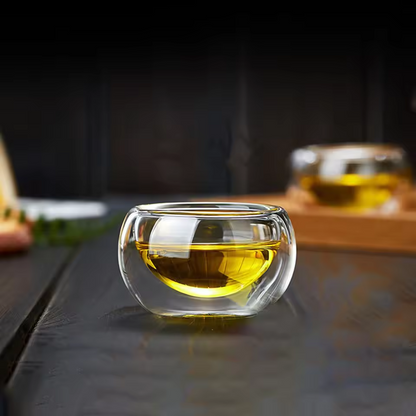 6pcs Heat Resistant High Temperature Explosion Proof Glass Teacup Teaware