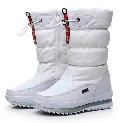 🔥🔥Wasserdichte, rutschfeste Premium-Schneestiefel aus Kunstfell für Damen