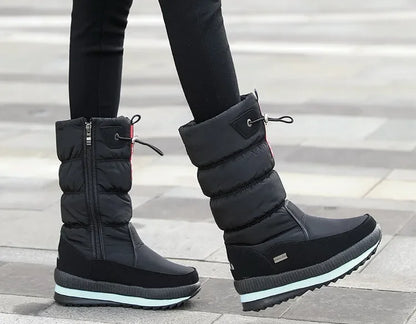 🔥🔥Wasserdichte, rutschfeste Premium-Schneestiefel aus Kunstfell für Damen