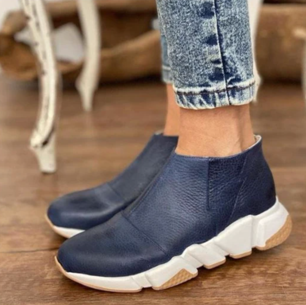 HOT SALE 45% OFF🔥Women's Premium Leather Ankle Boots, Comfy Walking Boots