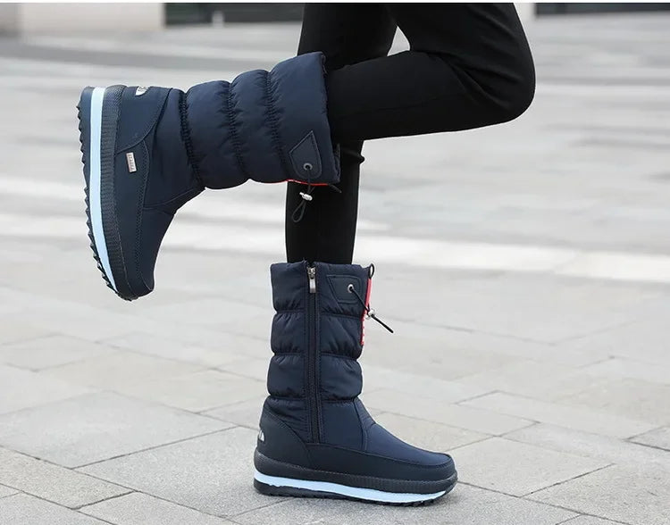 🔥🔥Wasserdichte, rutschfeste Premium-Schneestiefel aus Kunstfell für Damen