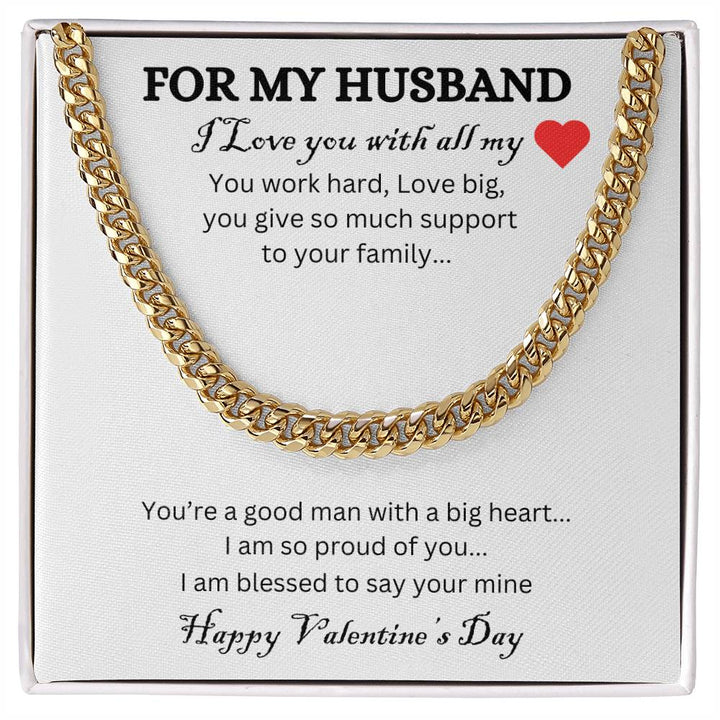 Cuban Link Chain | HAPPY VALENTINE'S DAY HUSBAND