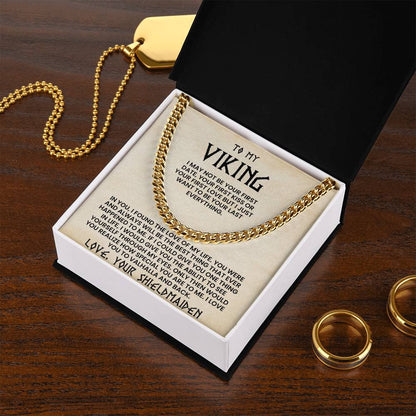 To My Viking-Cuban Link Chain-Love Your Shieldmaiden