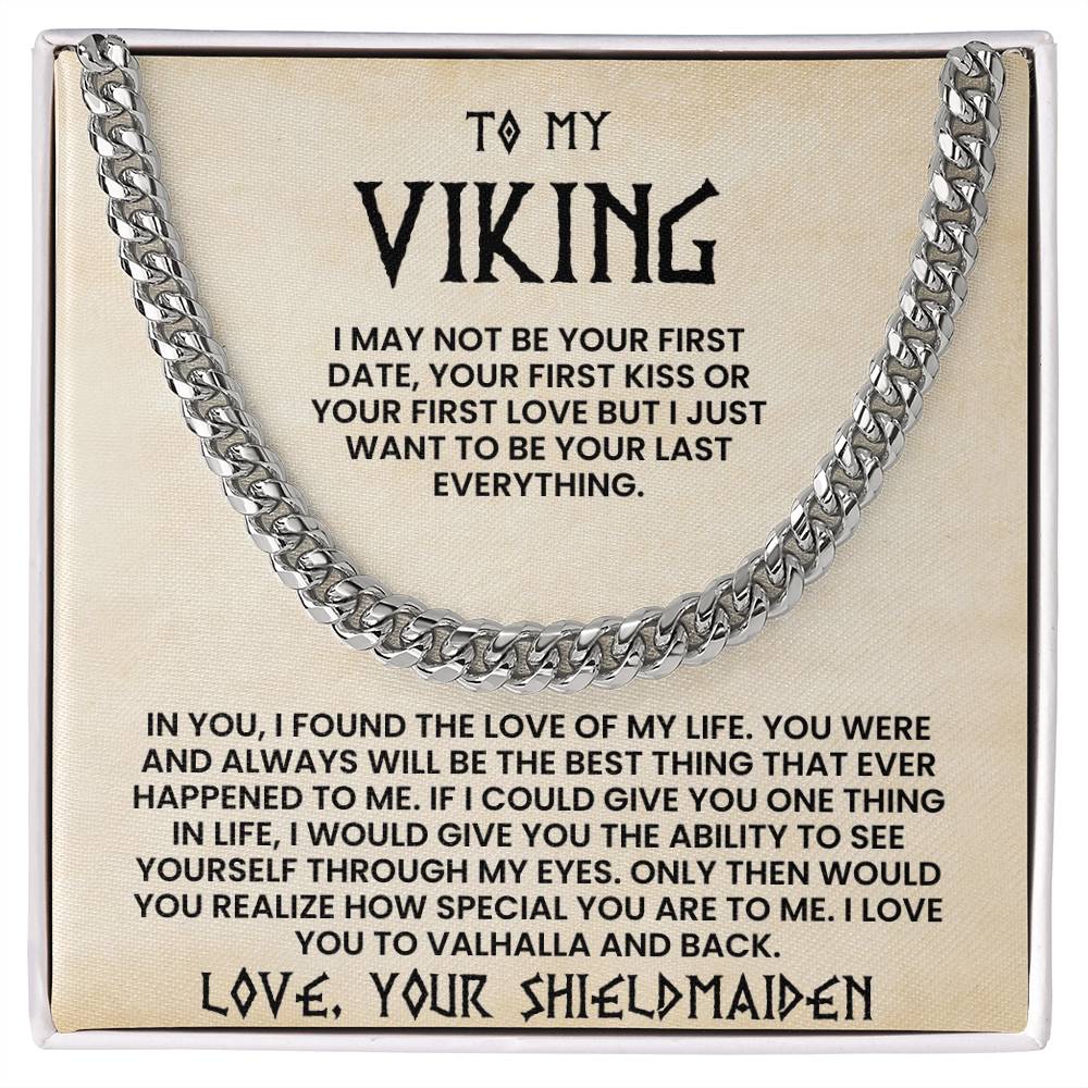 To My Viking-Cuban Link Chain-Love Your Shieldmaiden