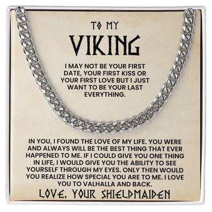 To My Viking-Cuban Link Chain-Love Your Shieldmaiden