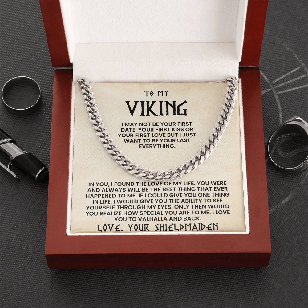 To My Viking-Cuban Link Chain-Love Your Shieldmaiden