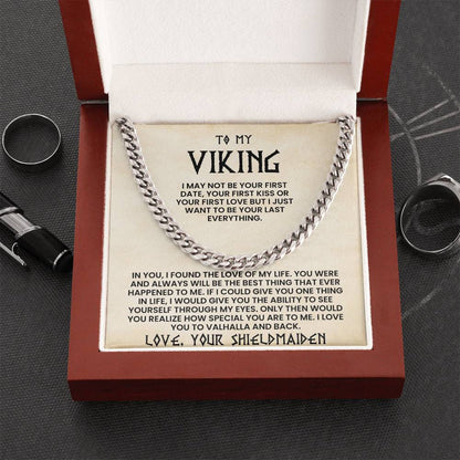 To My Viking-Cuban Link Chain-Love Your Shieldmaiden