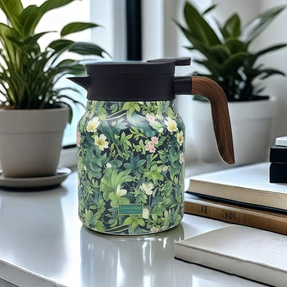 🎁 Last day 49% OFF - CozyTeapot® Vintage Floral Pattern Tea Thermos – Built-In Infuser