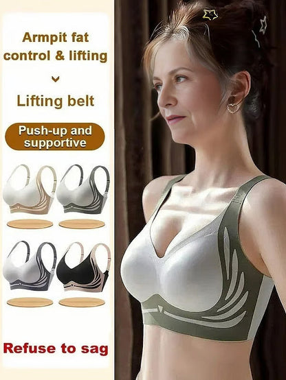 🔥Last Day Buy 1 Get 3 Packs🎁Super Gather bra | Wireless Push-up Bra👍No more sagging breasts