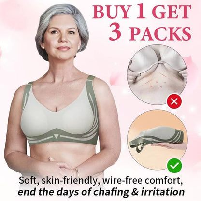 🔥Last Day Buy 1 Get 3 Packs🎁Super Gather bra | Wireless Push-up Bra👍No more sagging breasts